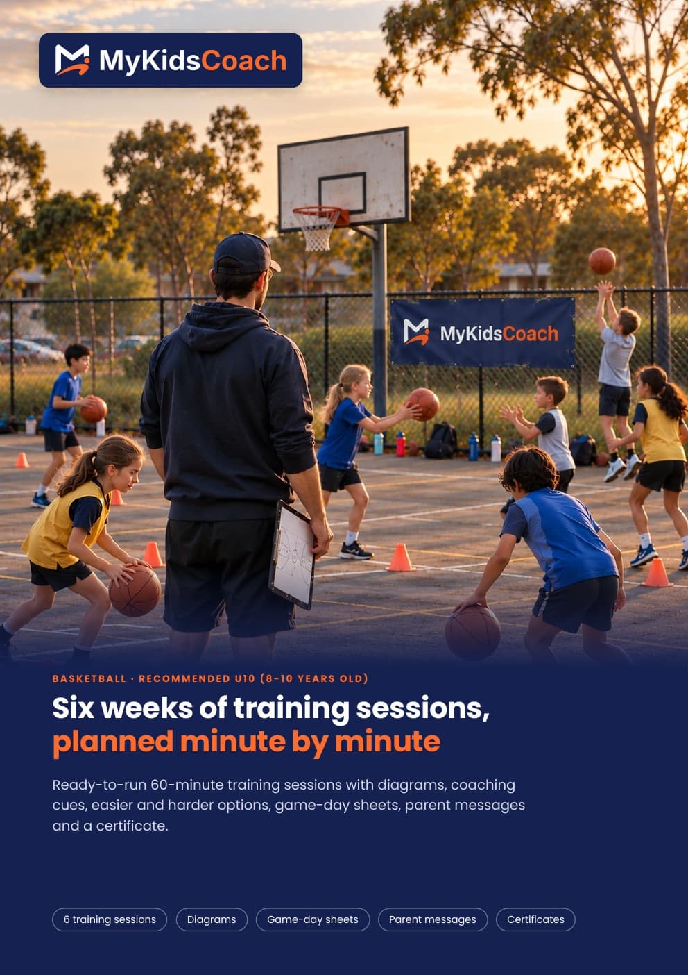 Basketball U10: 6-week training pack