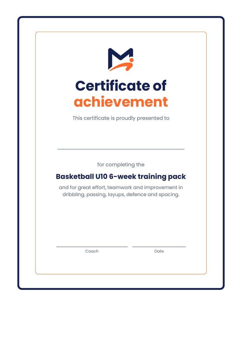 Certificate of achievement