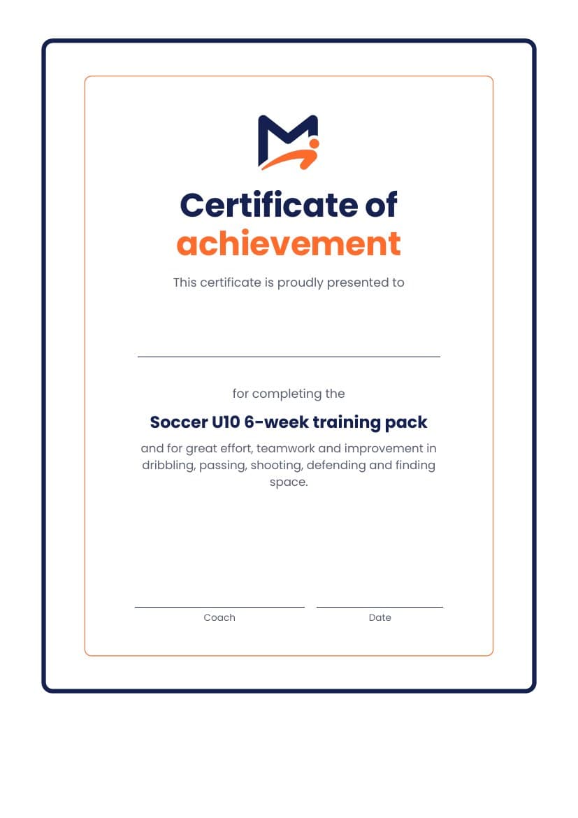 Certificate of achievement